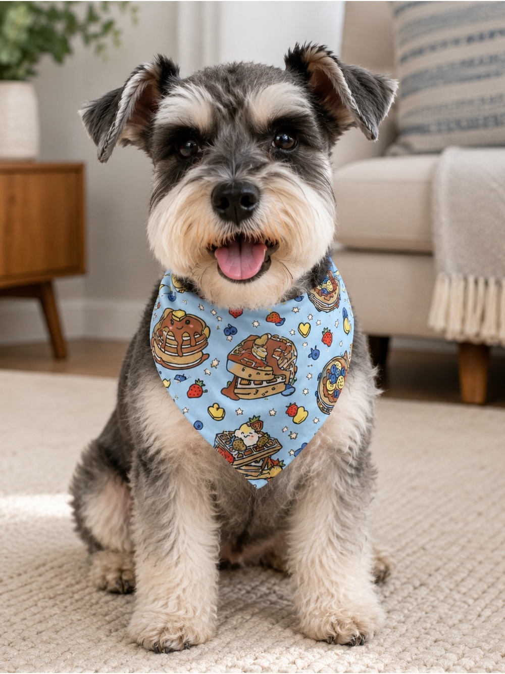 Griffy & Drake Breakfast Buddies Dog Bandana Small Up to 13” NWT